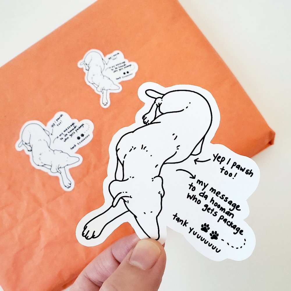LB051 Dog Puppy Posh Helper Sticker [Price Firm] - Picture 6 of 10